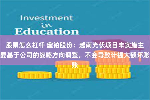 股票怎么杠杆 鑫铂股份：越南光伏项目未实施主要基于公司的战略方向调整，不会导致计提大额坏账