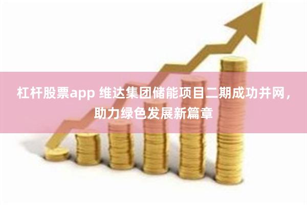 杠杆股票app 维达集团储能项目二期成功并网，助力绿色发展新篇章