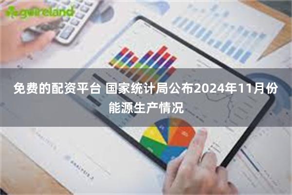 免费的配资平台 国家统计局公布2024年11月份能源生产情况