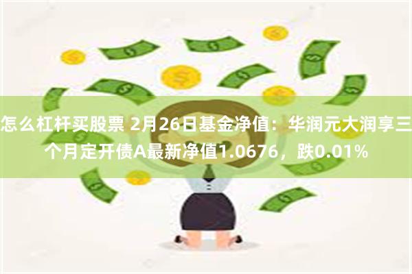 怎么杠杆买股票 2月26日基金净值：华润元大润享三个月定开债A最新净值1.0676，跌0.01%